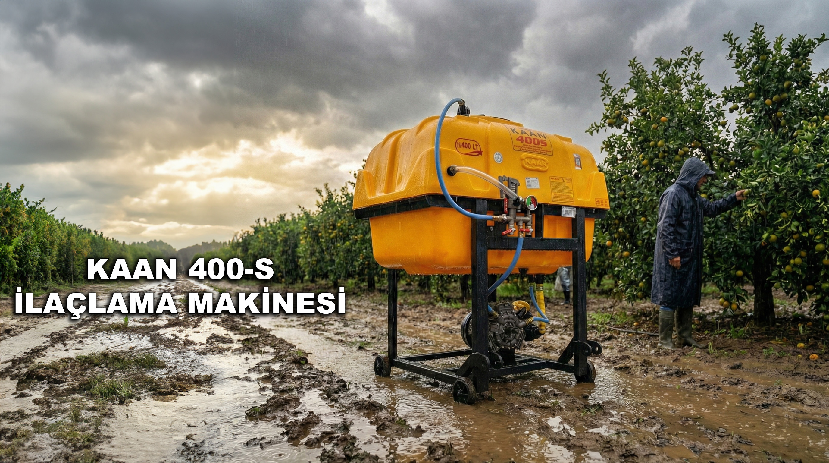 KAAN 400-S TRAKTÖR ARKASI İLAÇLAMA MAKİNESİ